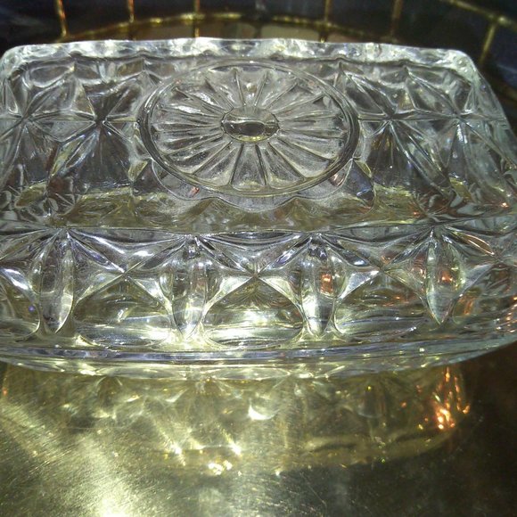 Crystal butter dish - Picture 5 of 7
